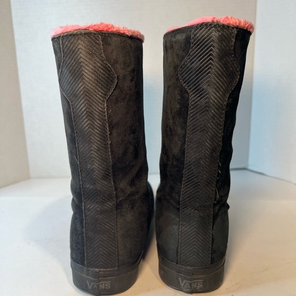 Vans Kira Boot Black Fleece Lined Pink Women’s 7 - Picture 5 of 9